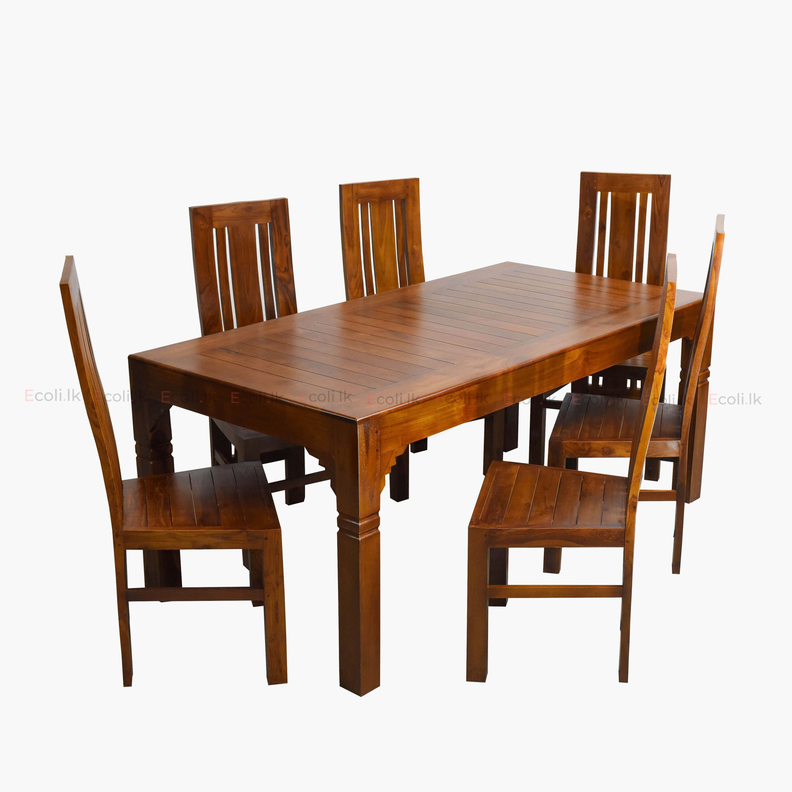 STRIPE TABLE DINING SET – 6CH