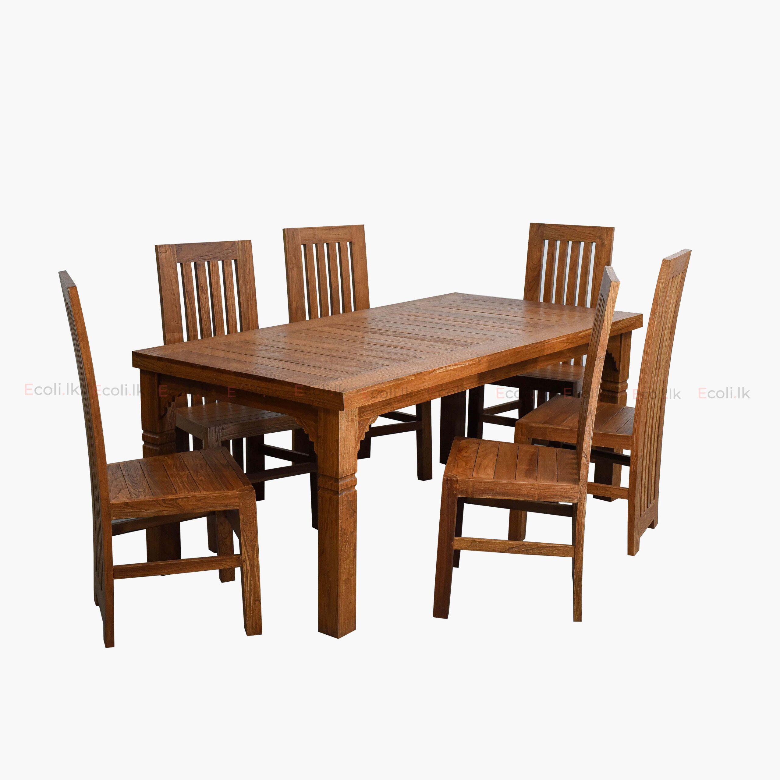 RUSTIC DINING SET – 6CH